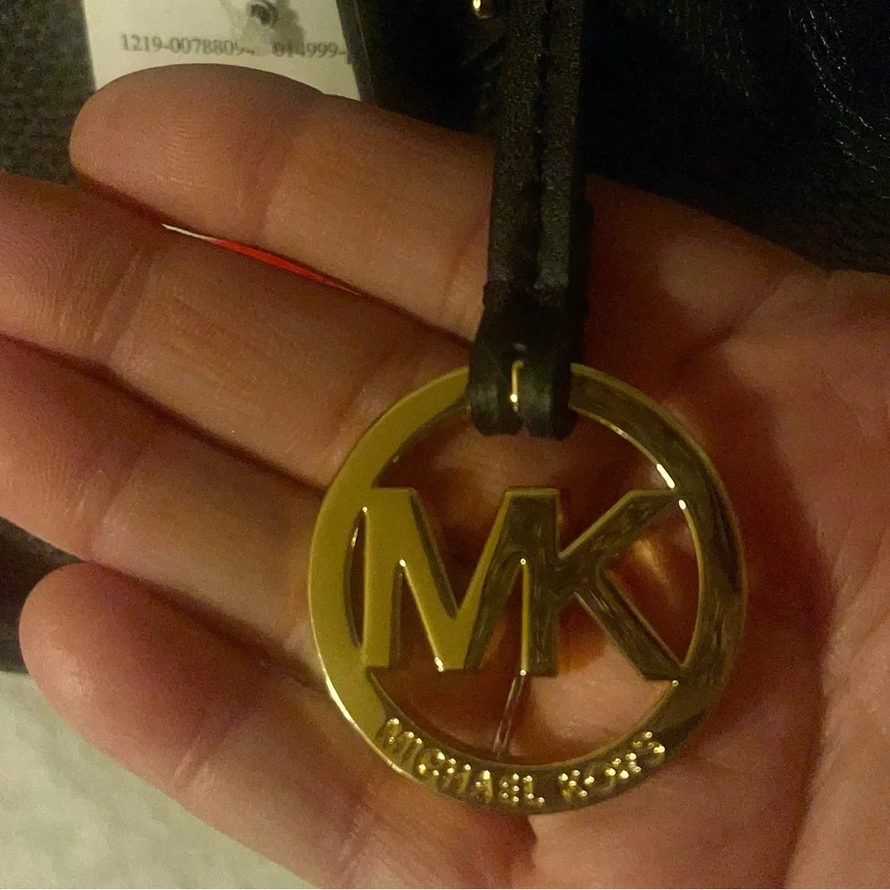 NWT Michael Kors Black Pebbled Leather Satchel - Picture 6 of 9